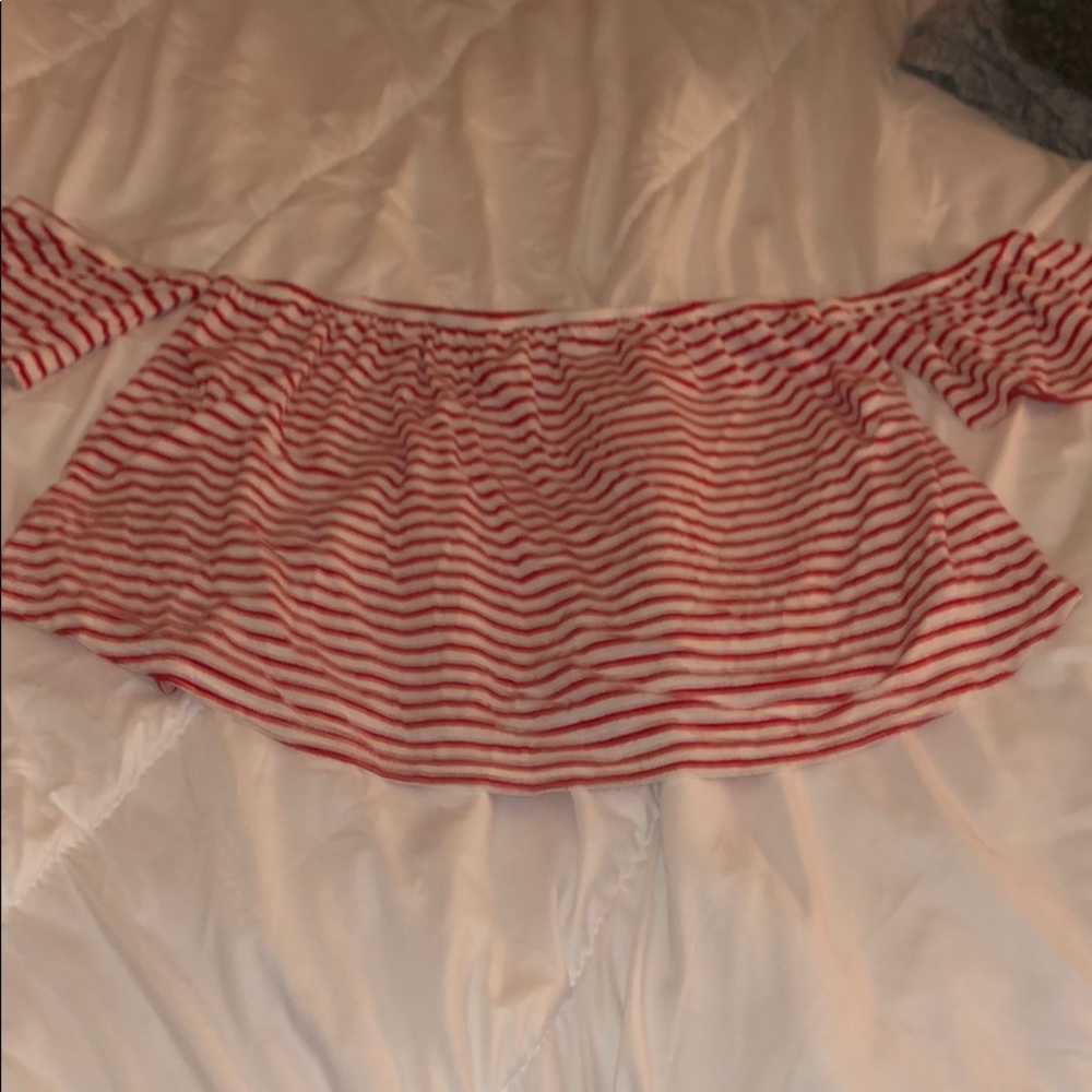 off the shoulder crop top